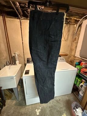 2 pairs Ashley Stewart Men's Dark Indigo Straight Jeans